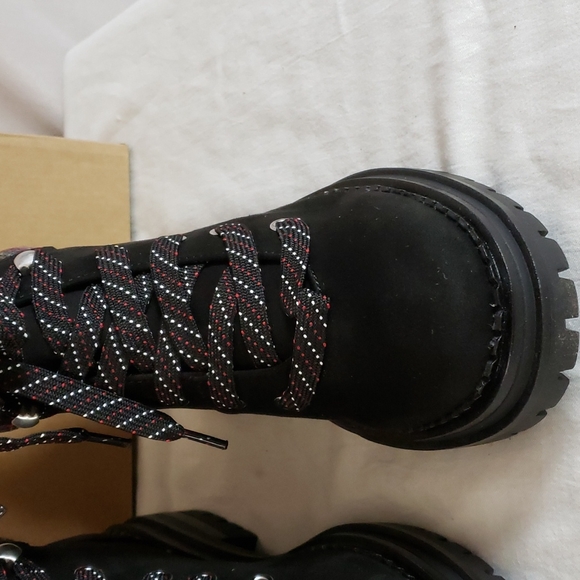 NEW Sugar Rave Plaid Cuff Hiker Boot - Picture 5 of 12